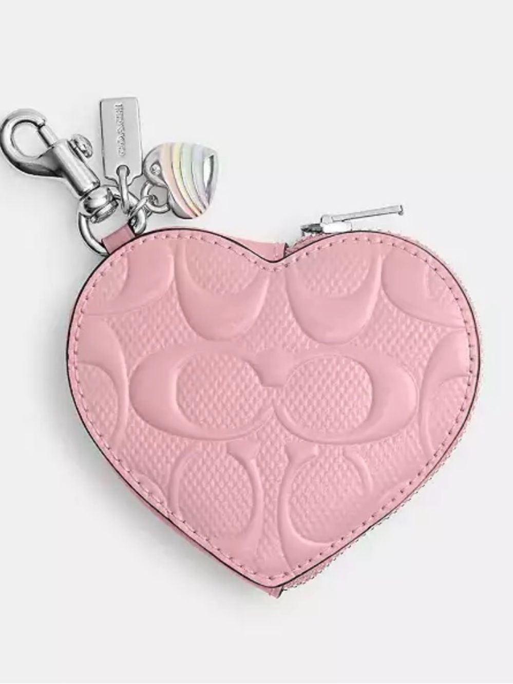 Coach 🩷 Heart Bag Charm
In Signature Leather With Heart Charm 🩷
